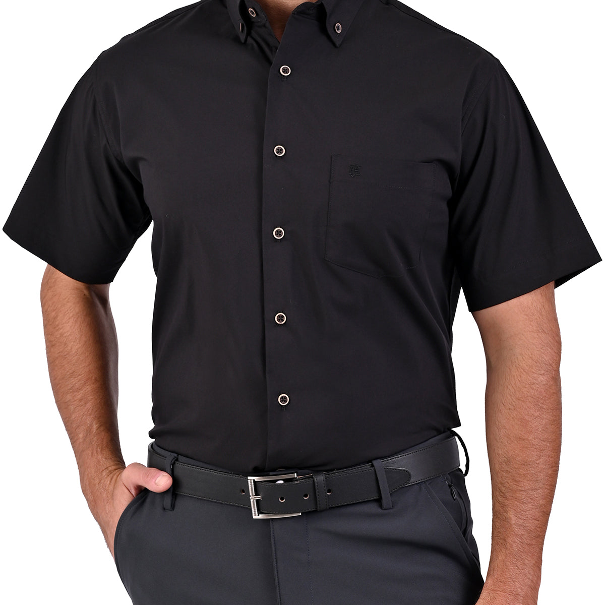 Camisa Casual Manga Corta Corte Comfort John Henry