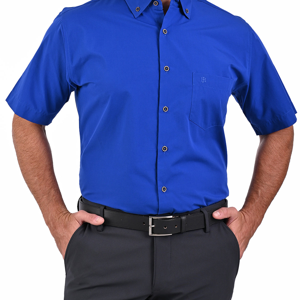 Camisa Casual Manga Corta Corte Comfort John Henry