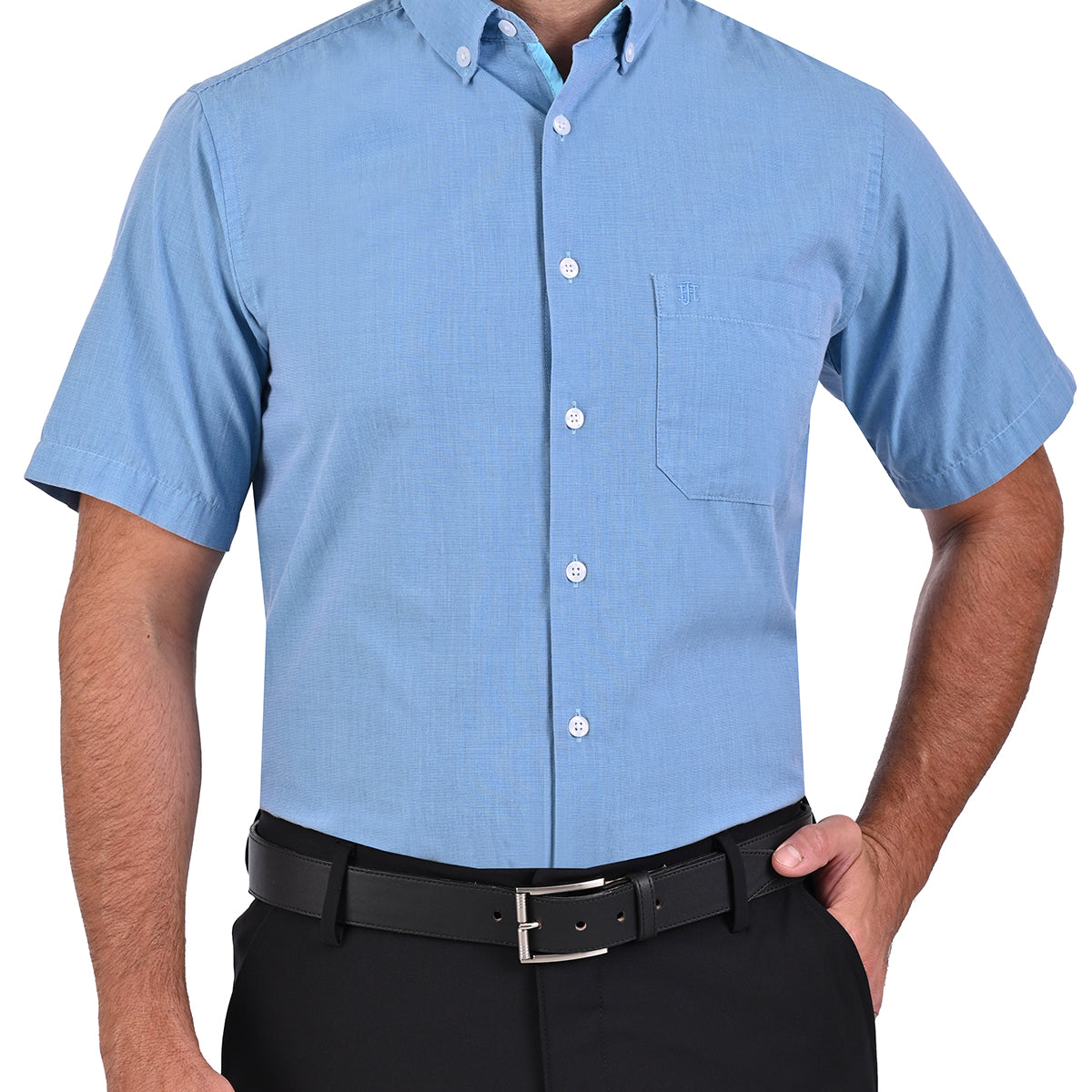 Camisa Casual Manga Corta Corte Comfort John Henry