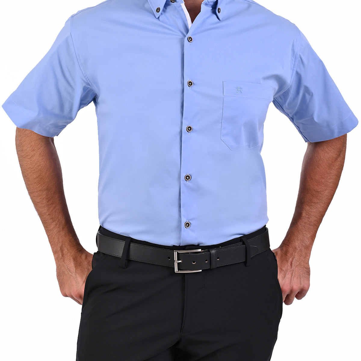 Camisa Casual Manga Corta Corte Comfort John Henry