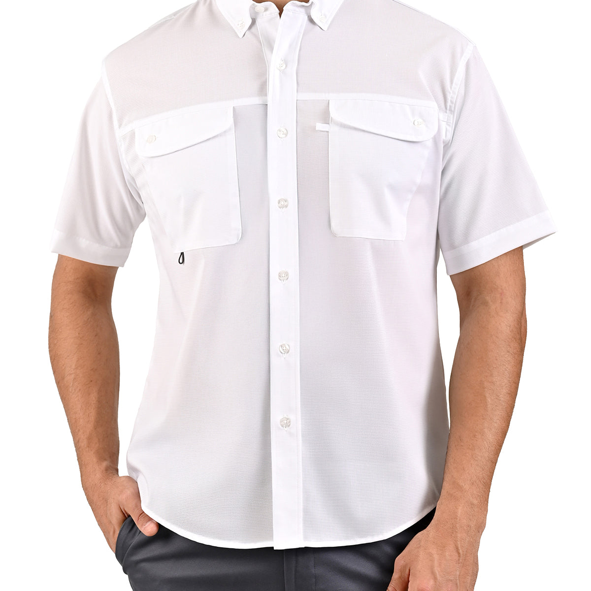 Camisa Pescadora Casual de Manga Corta con Tecnología AirTek