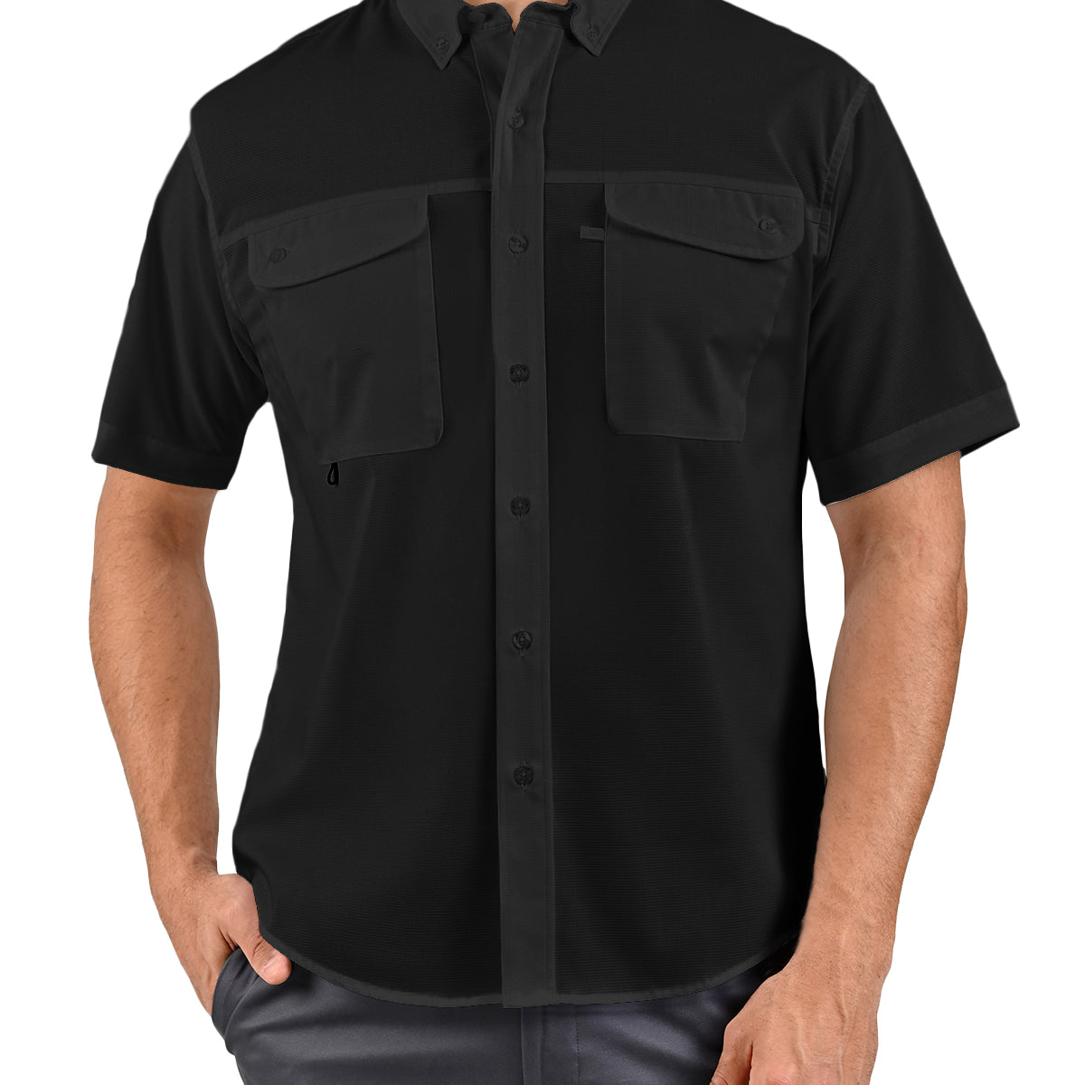 Camisa Pescadora Casual de Manga Corta con Tecnología AirTek