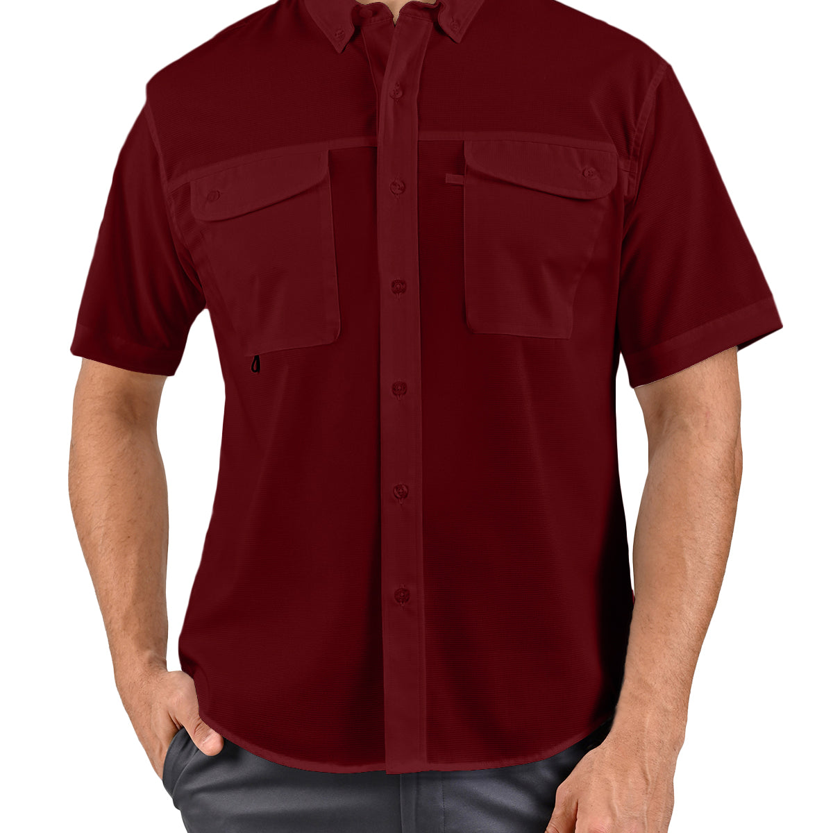 Camisa Pescadora Casual de Manga Corta con Tecnología AirTek