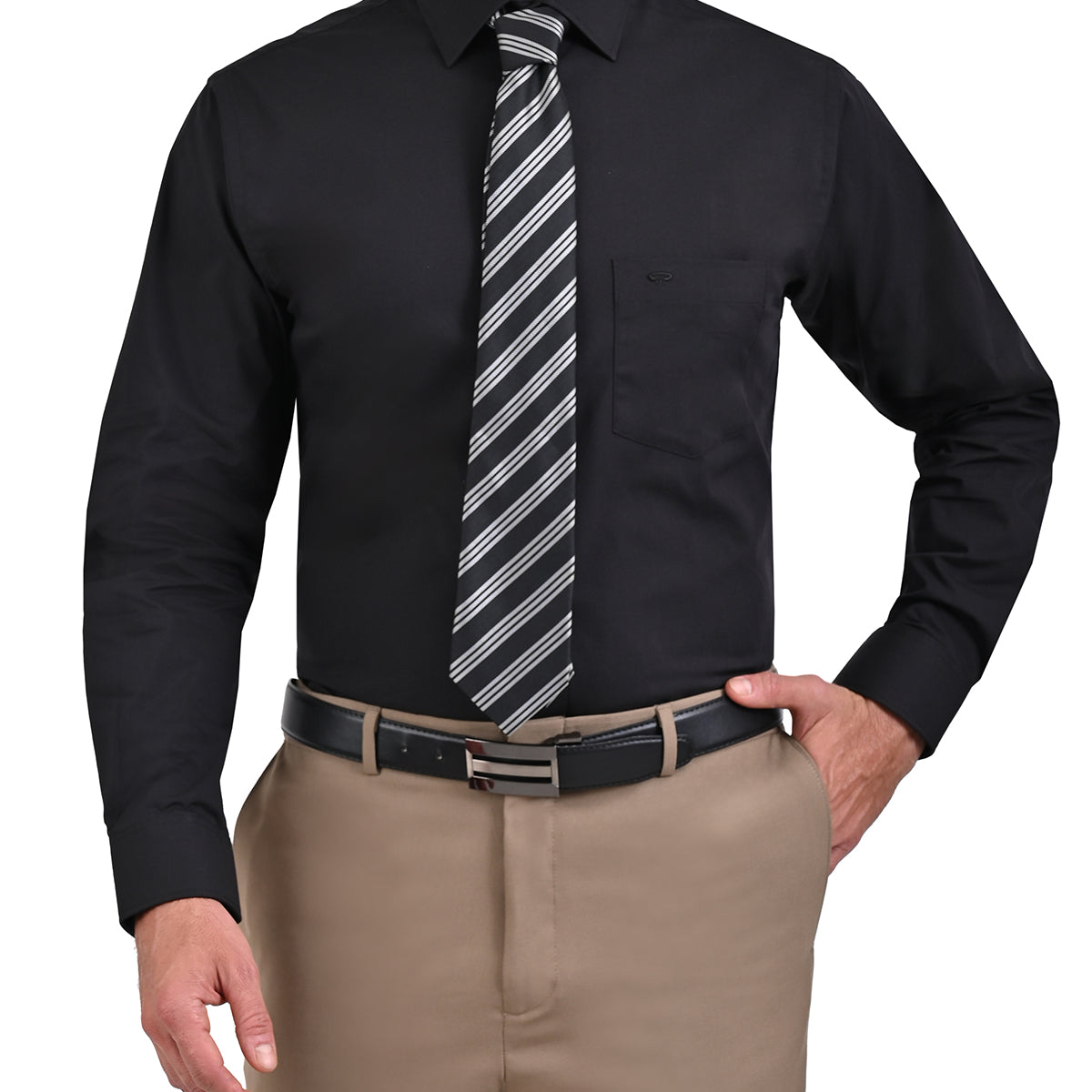 Camisa de Vestir Básica en Corte Americano
