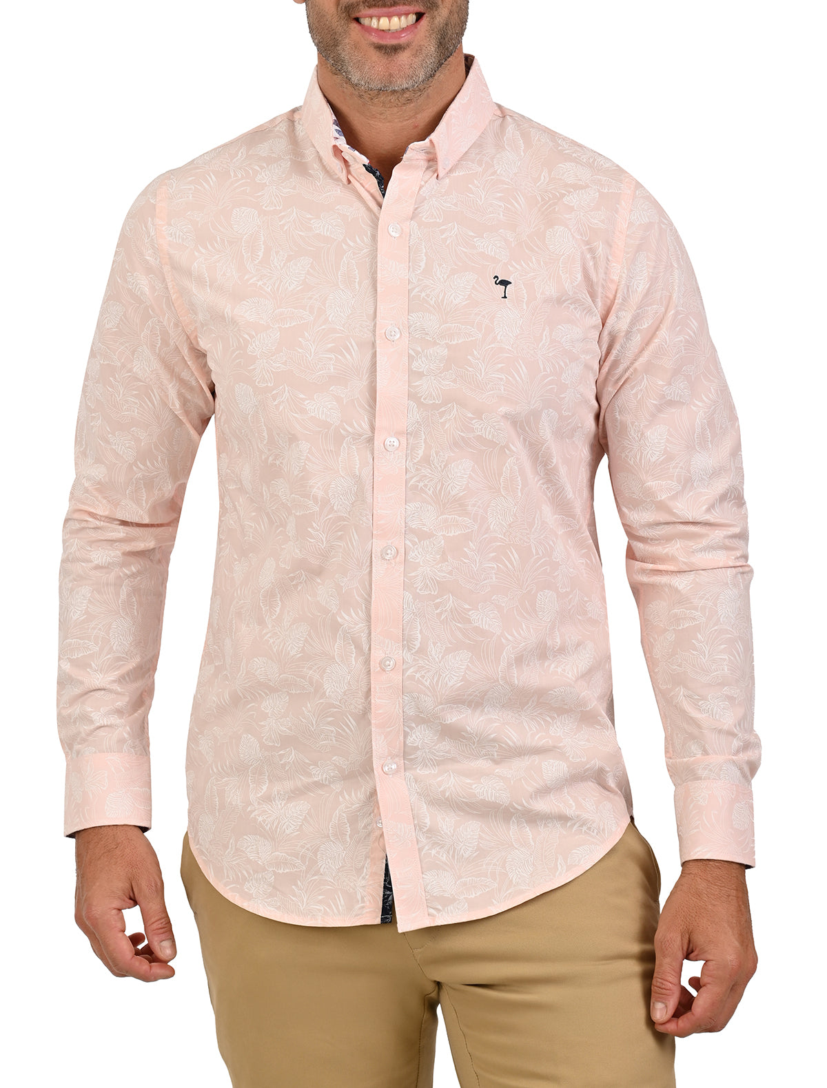 Camisa Casual Manga Larga Flamingo – Mariscal Moda Hombre
