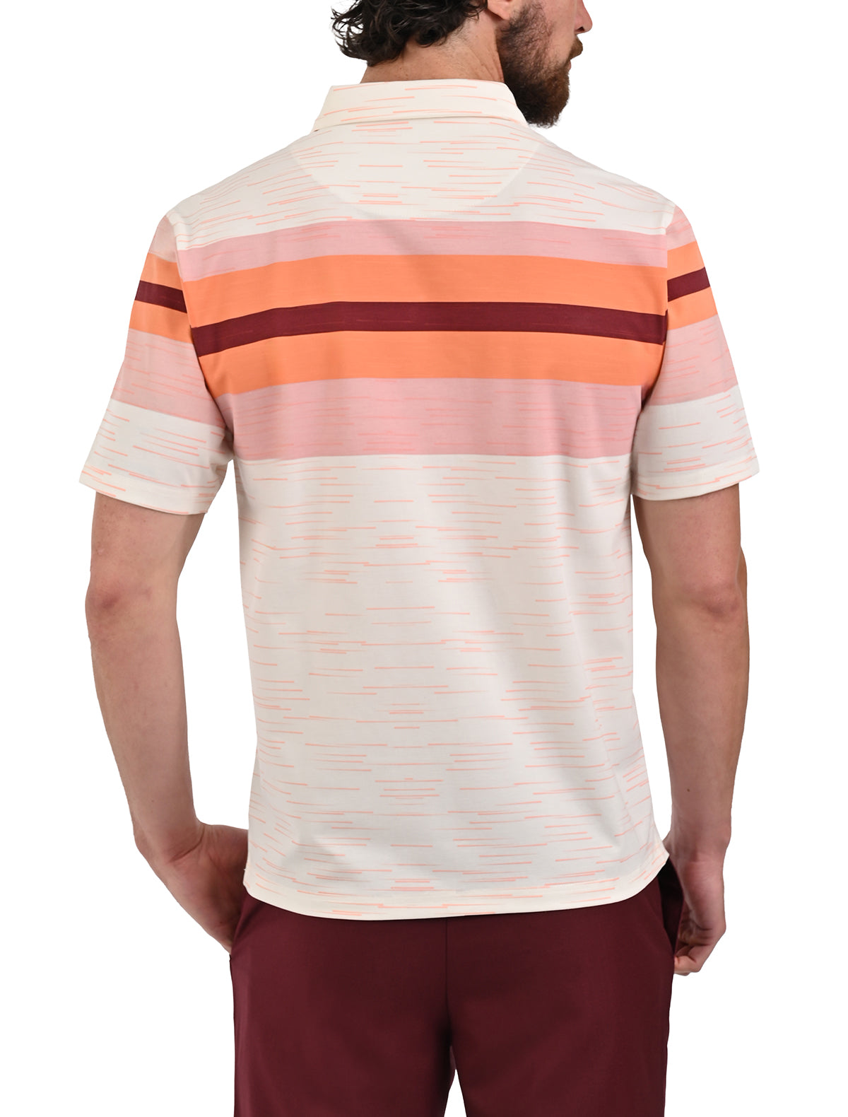 Playera Polo John Henry con líneas horizontales - Playera polo de manga corta para hombre John Henry con diseño de líneas horizontales, corte clásico, colores variados, imagen 8
