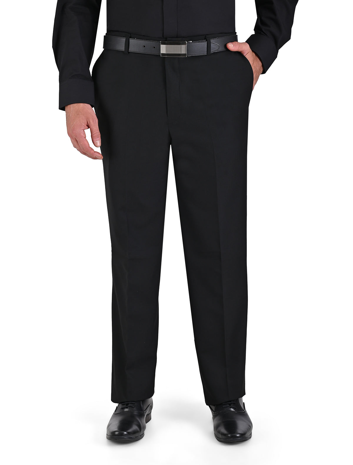 Pantalón Negro Combinacion De Pantalon Cafe Oscuro Para Hombre Con