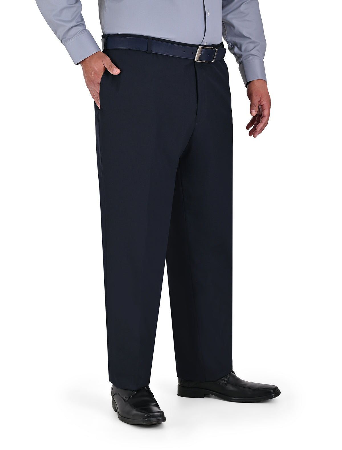 Pantalón de Vestir Azul Marino (Talla Extra) Euroflex