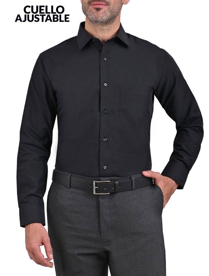 Camisa de Vestir con Cuello Ajustable Euroflex Slim Fit Mariscal Moda Mariscal Moda Hombre